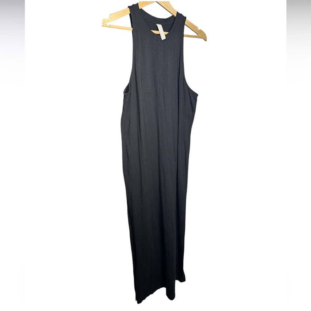 Athleta | Black Sleeveless Maxi Dress | Cotton Modal Blend | Size Small - Picture 3 of 6